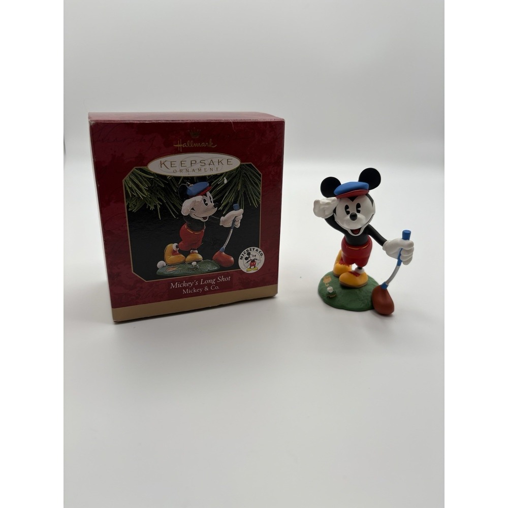 VTG Hallmark Keepsake Christmas Ornament 1997 Disney's Mickey's Long Shot Golf